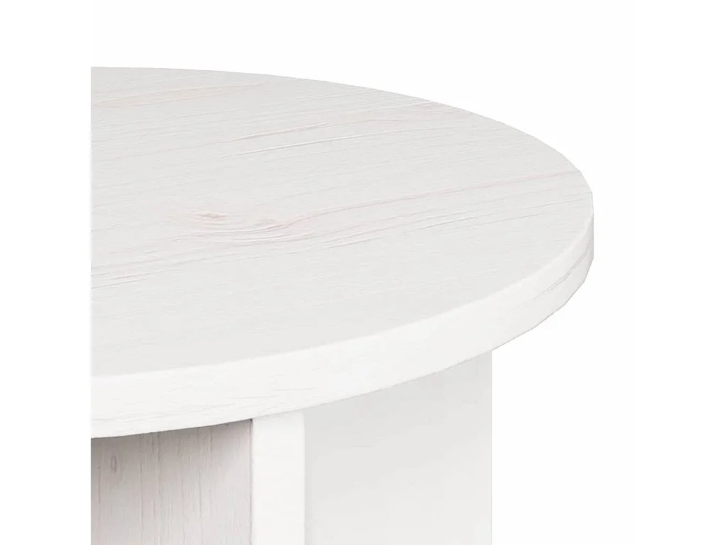 Salontafel 2 stuks Wit 39,5 x 39,5 x 30 cm Massief grenenhout