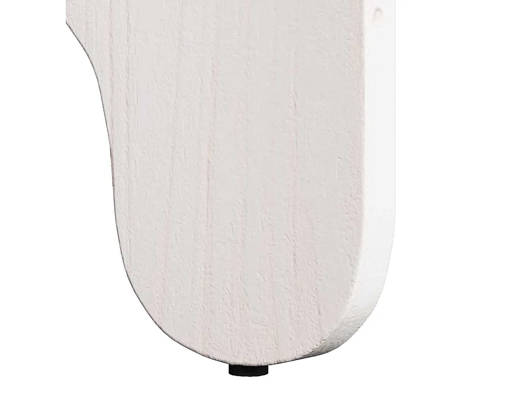 Salontafel 2 stuks Wit 39,5 x 39,5 x 30 cm Massief grenenhout