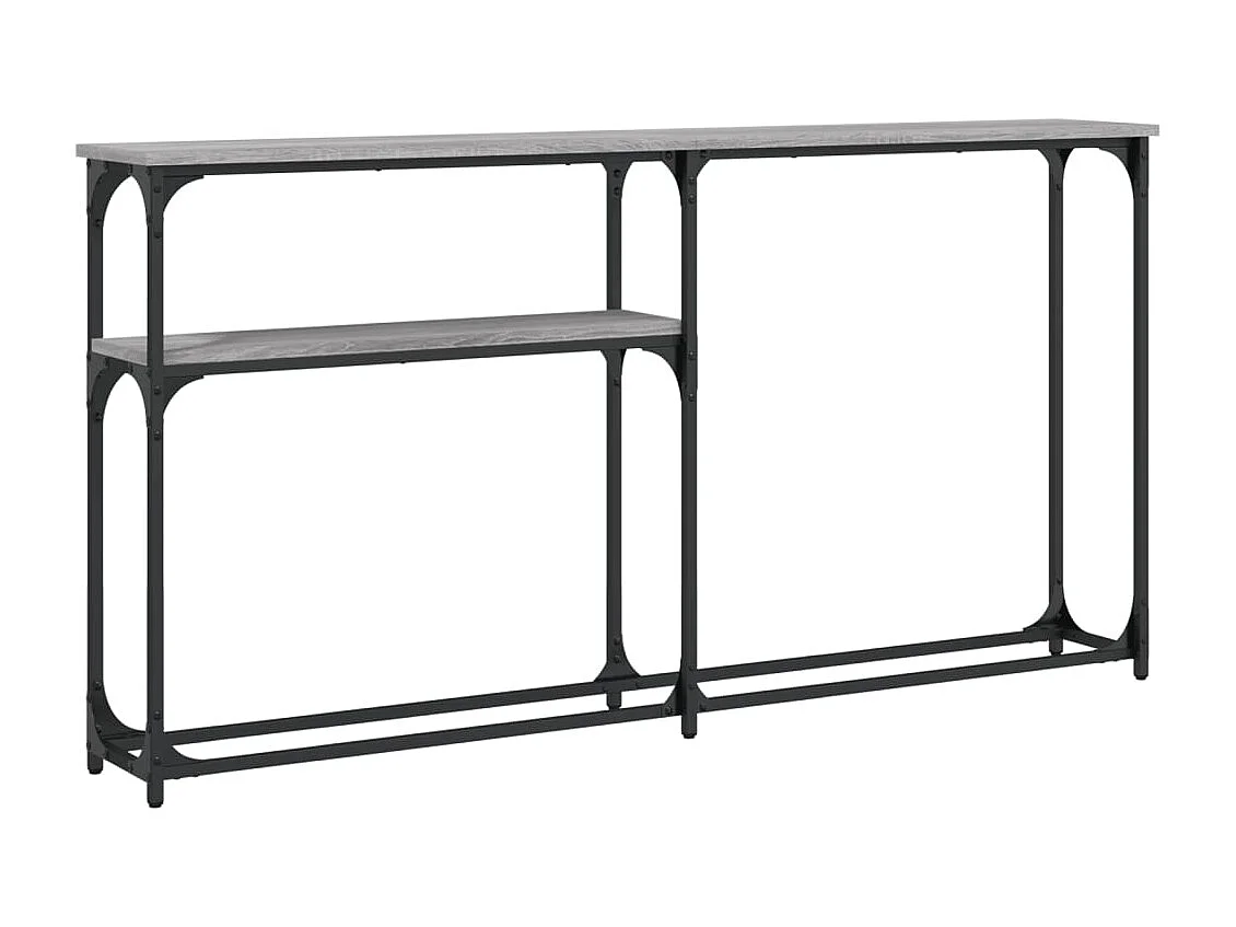 Table console sonoma gris 145x22,5x75 cm bois d'ingénierie