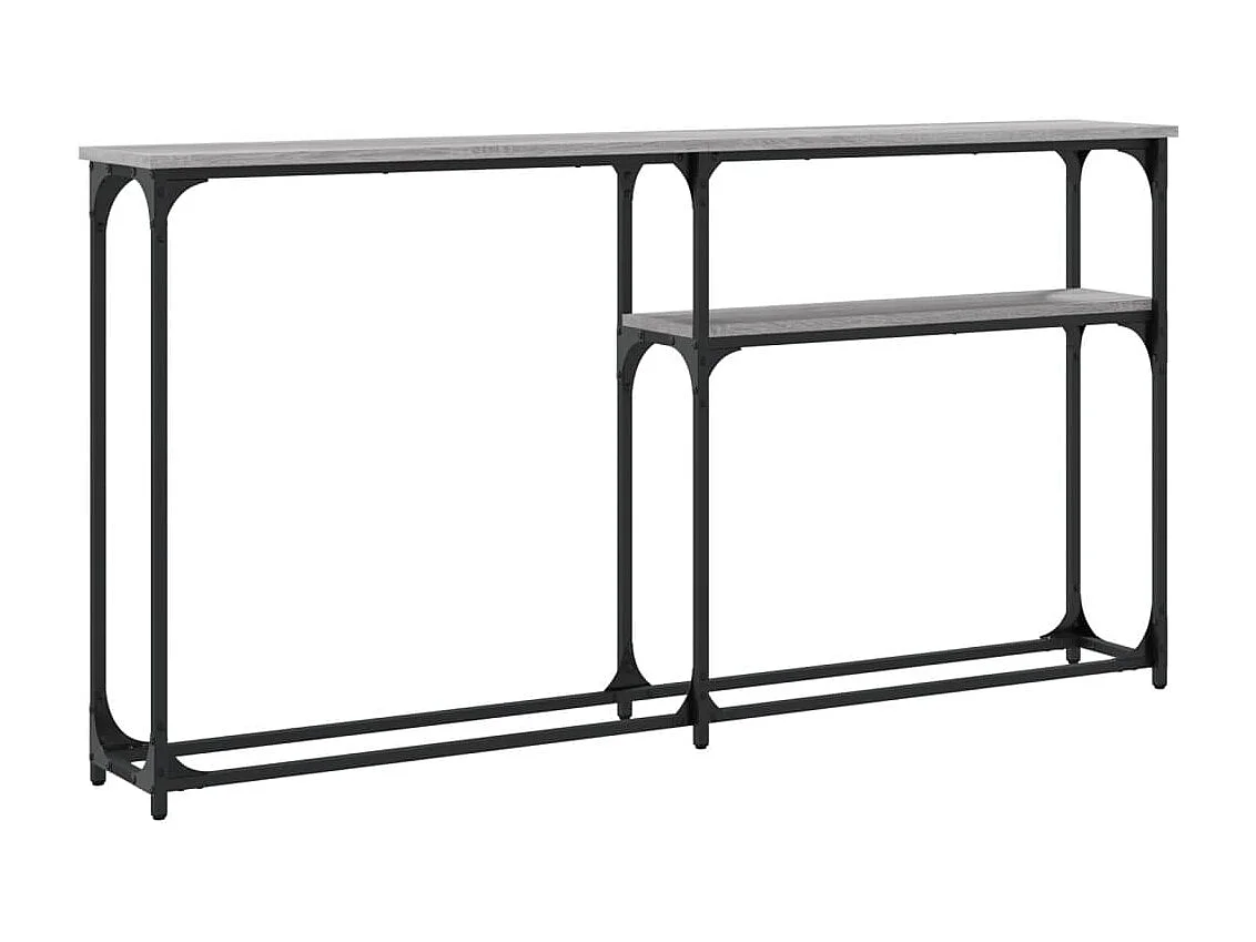 Table console sonoma gris 145x22,5x75 cm bois d'ingénierie