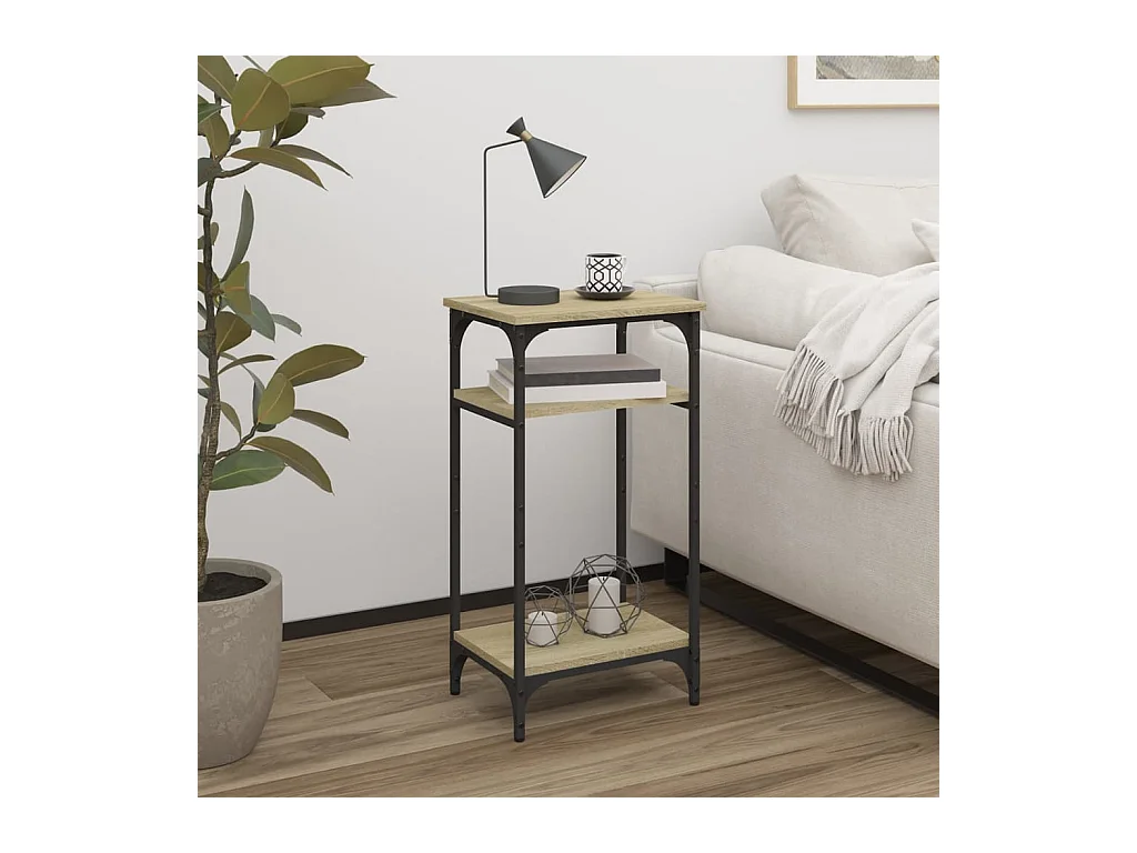 Tavolino laterale in rovere Sonoma 40x30x75 cm in legno ingegnerizzato