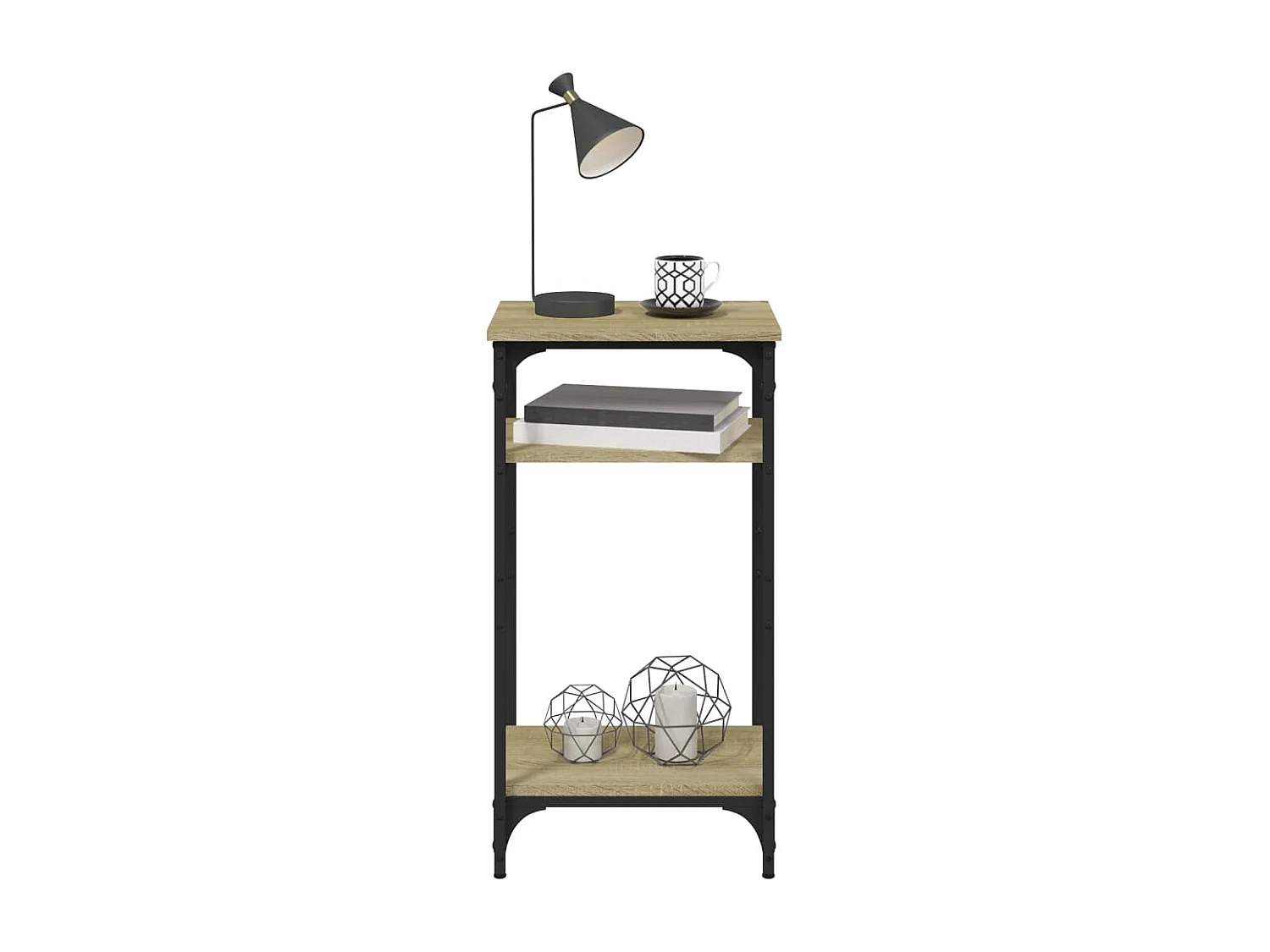 Mesa auxiliar de roble Sonoma 40x30x75 cm Madera de ingeniería