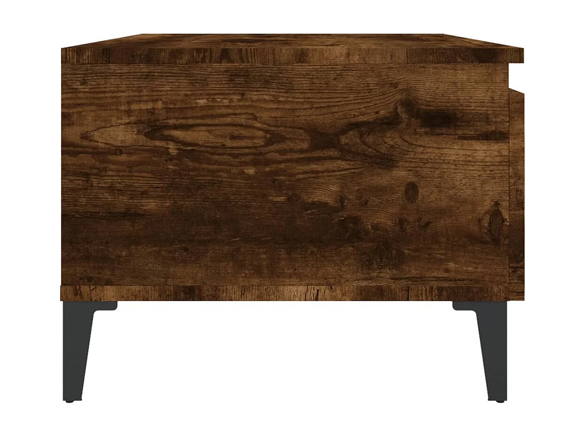 Tavolini laterali 2 pezzi Rovere affumicato 50x46x35 cm Legno ingegnerizzato