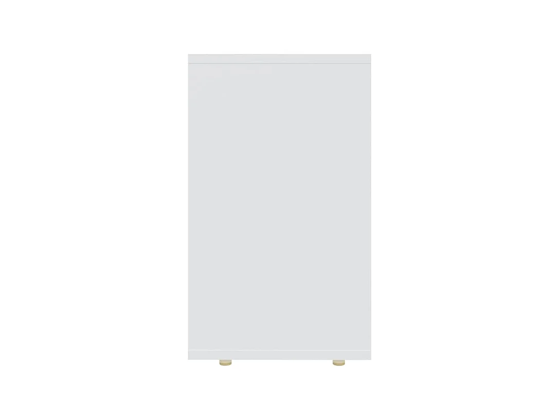 3-delige bijzettafels, witte spaanplaat