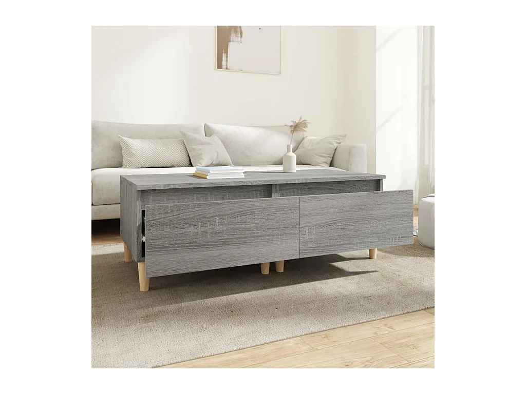 Bijzettafels 2 stuks Sonoma grijs 50x46x35 cm Technisch hout