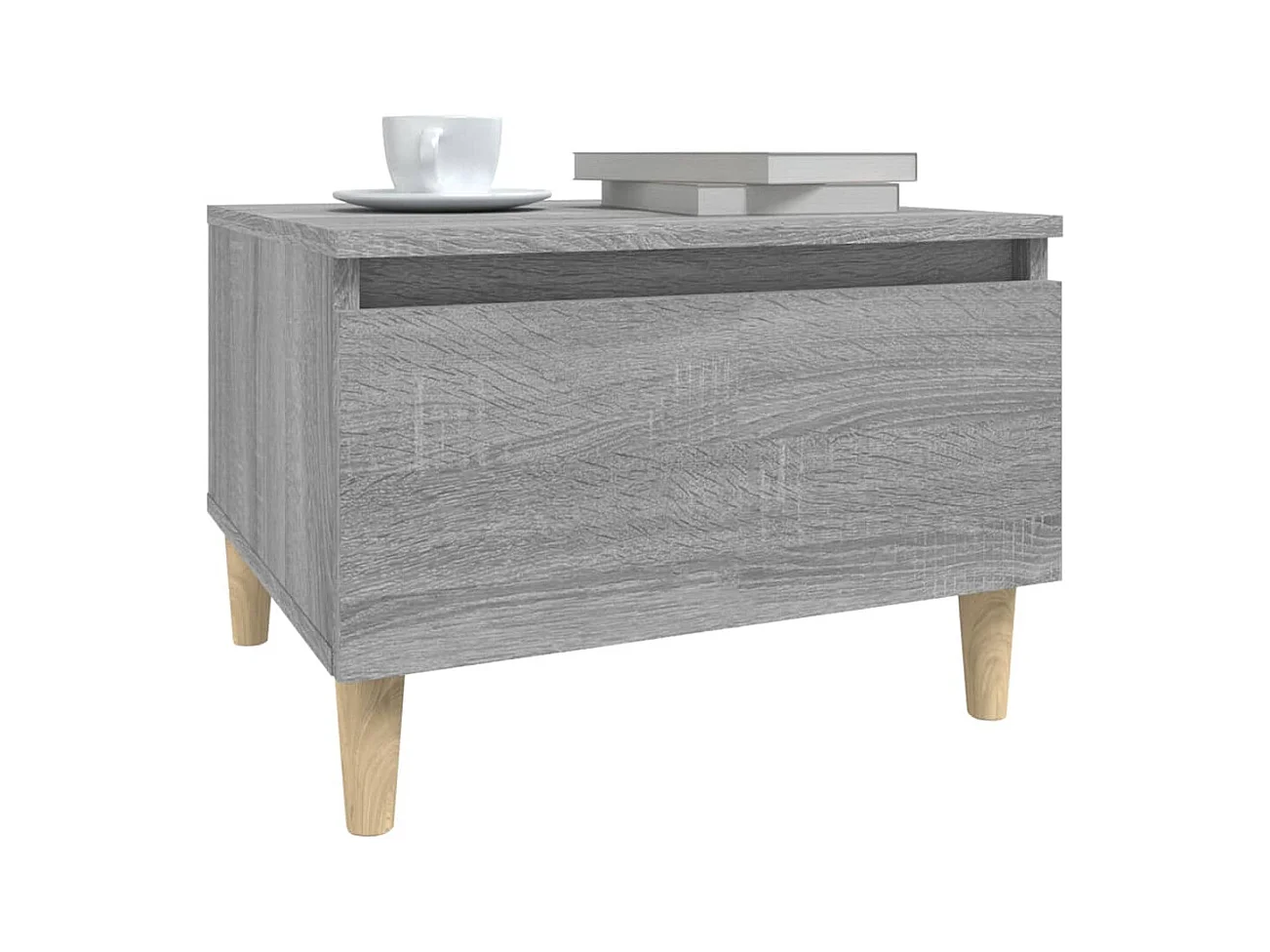 Bijzettafels 2 stuks Sonoma grijs 50x46x35 cm Technisch hout