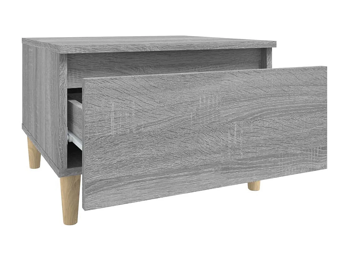 Tavolini laterali 2 pezzi Sonoma grigio 50x46x35 cm Legno ingegnerizzato