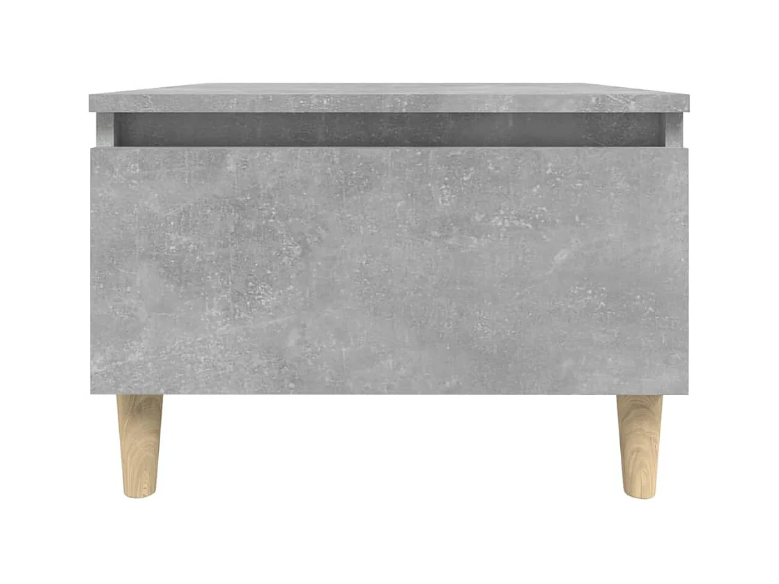 Tavolino laterale grigio cemento 50x46x35 cm in legno ingegnerizzato