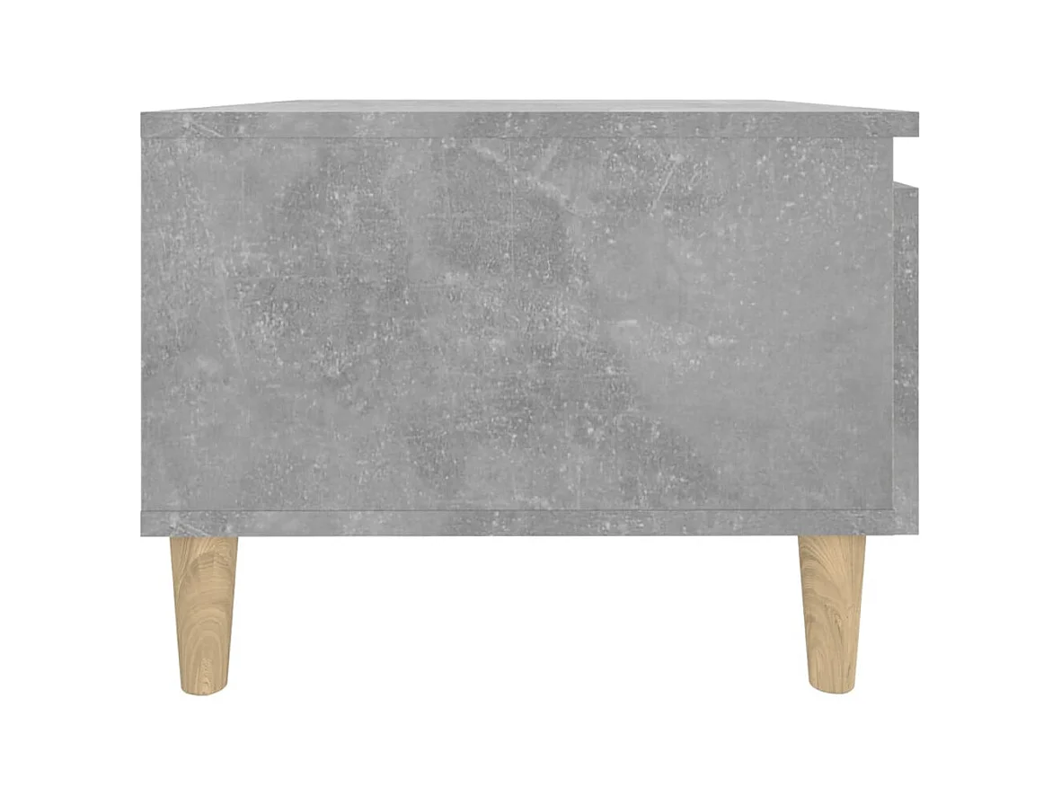 Tavolino laterale grigio cemento 50x46x35 cm in legno ingegnerizzato