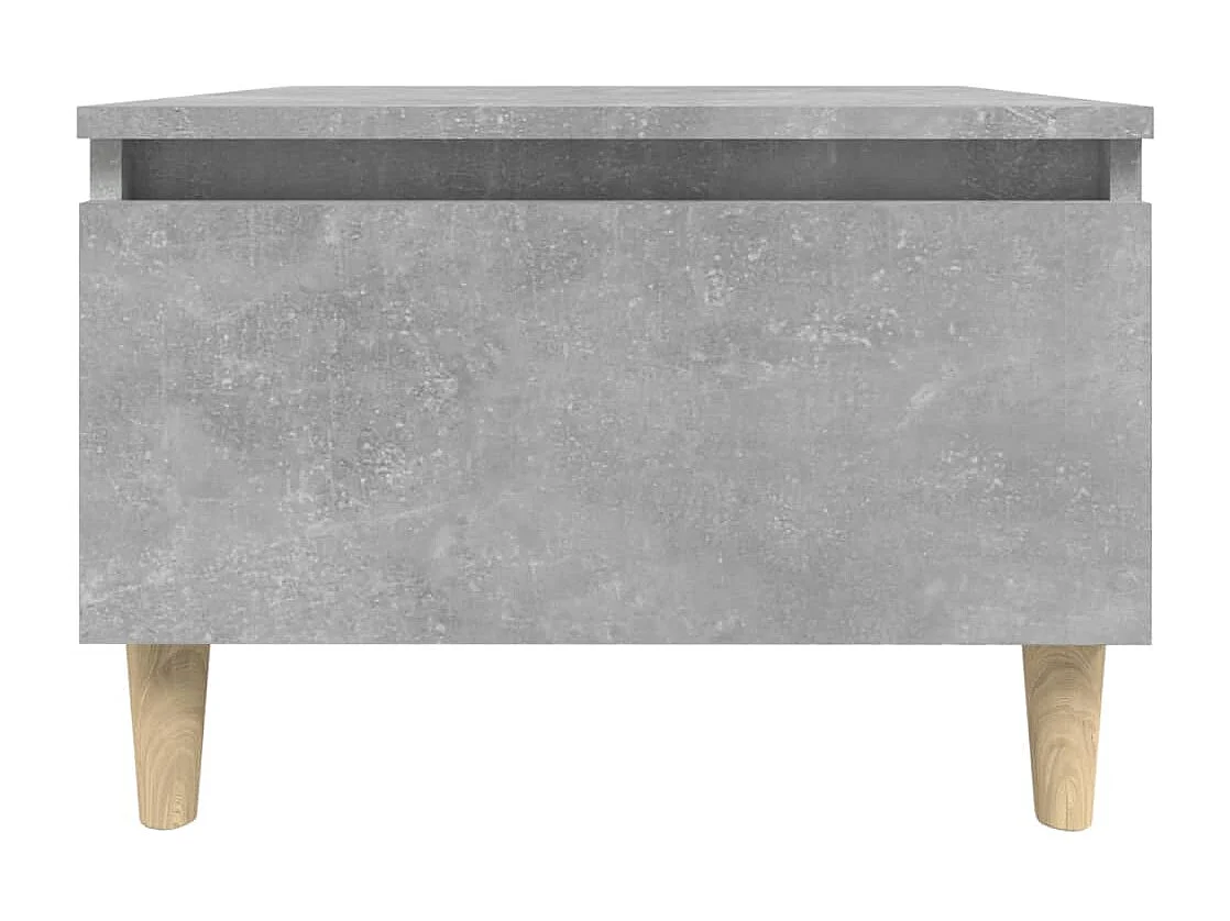 Mesa auxiliar de hormigón gris 50x46x35 cm Madera de ingeniería