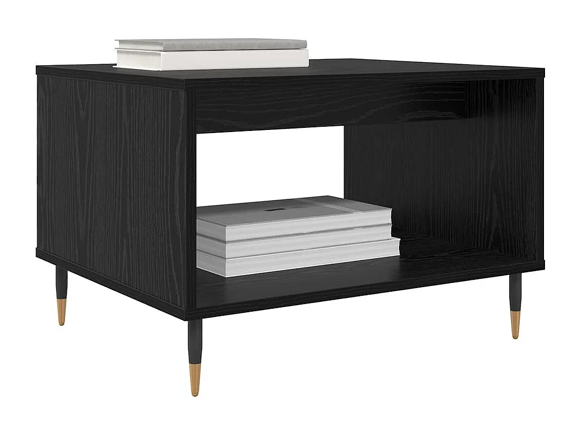 Table basse Chêne noir 60 x 50 x 40 cm Bois d'ingénierie