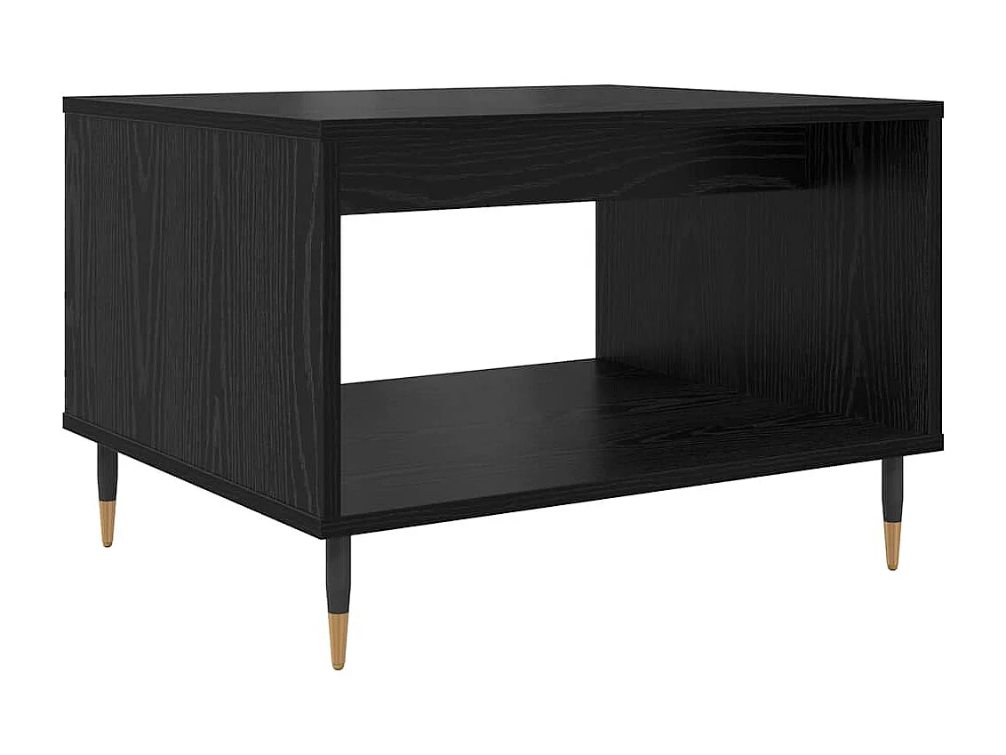 Table basse Chêne noir 60 x 50 x 40 cm Bois d'ingénierie