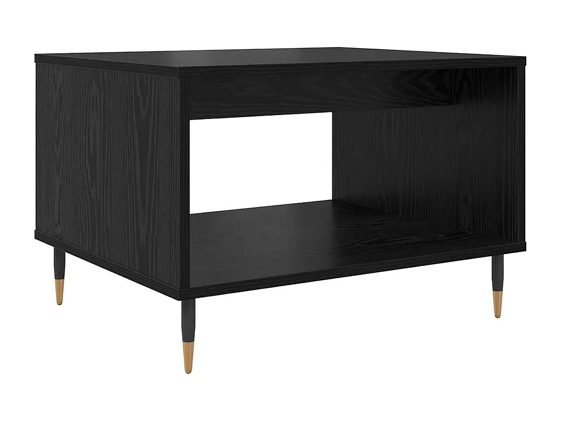 Couchtisch Eiche schwarz 60 x 50 x 40 cm Holzwerkstoff