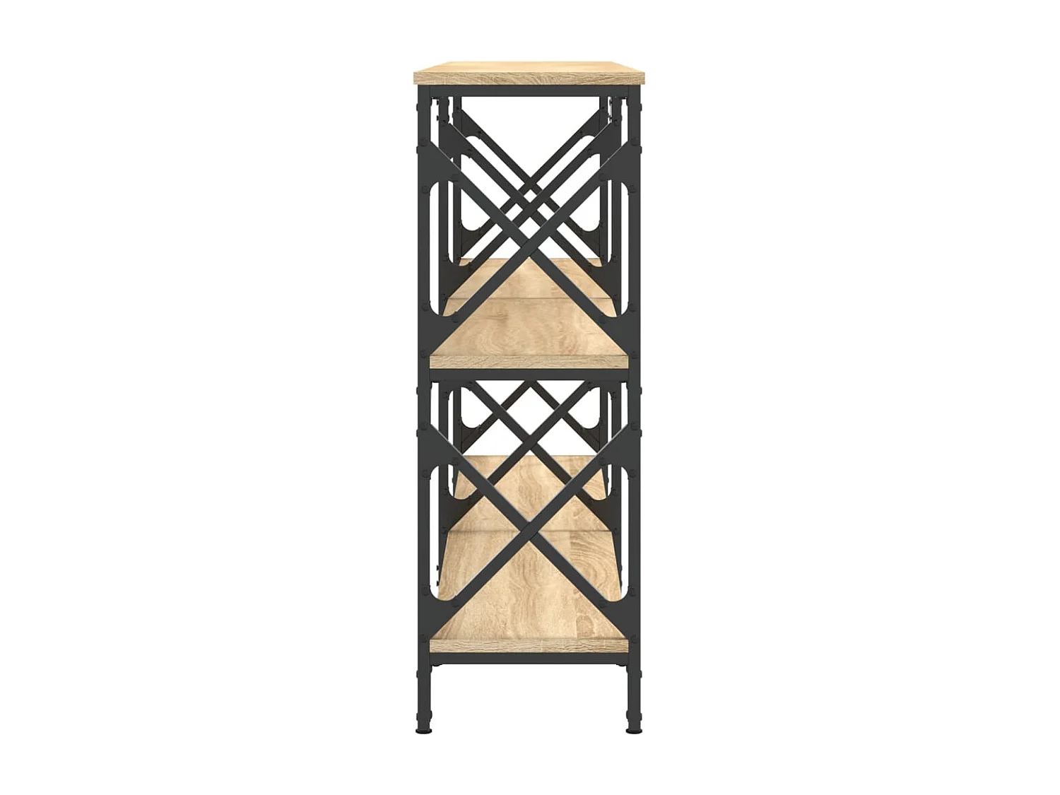 Table console chêne sonoma 156x28x80,5 cm bois d'ingénierie