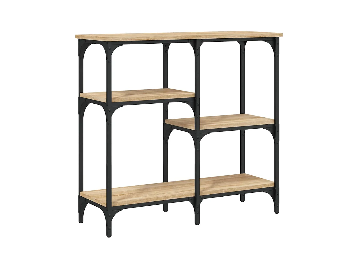 Tavolo consolle in rovere Sonoma 80x29x75 cm in legno ingegnerizzato