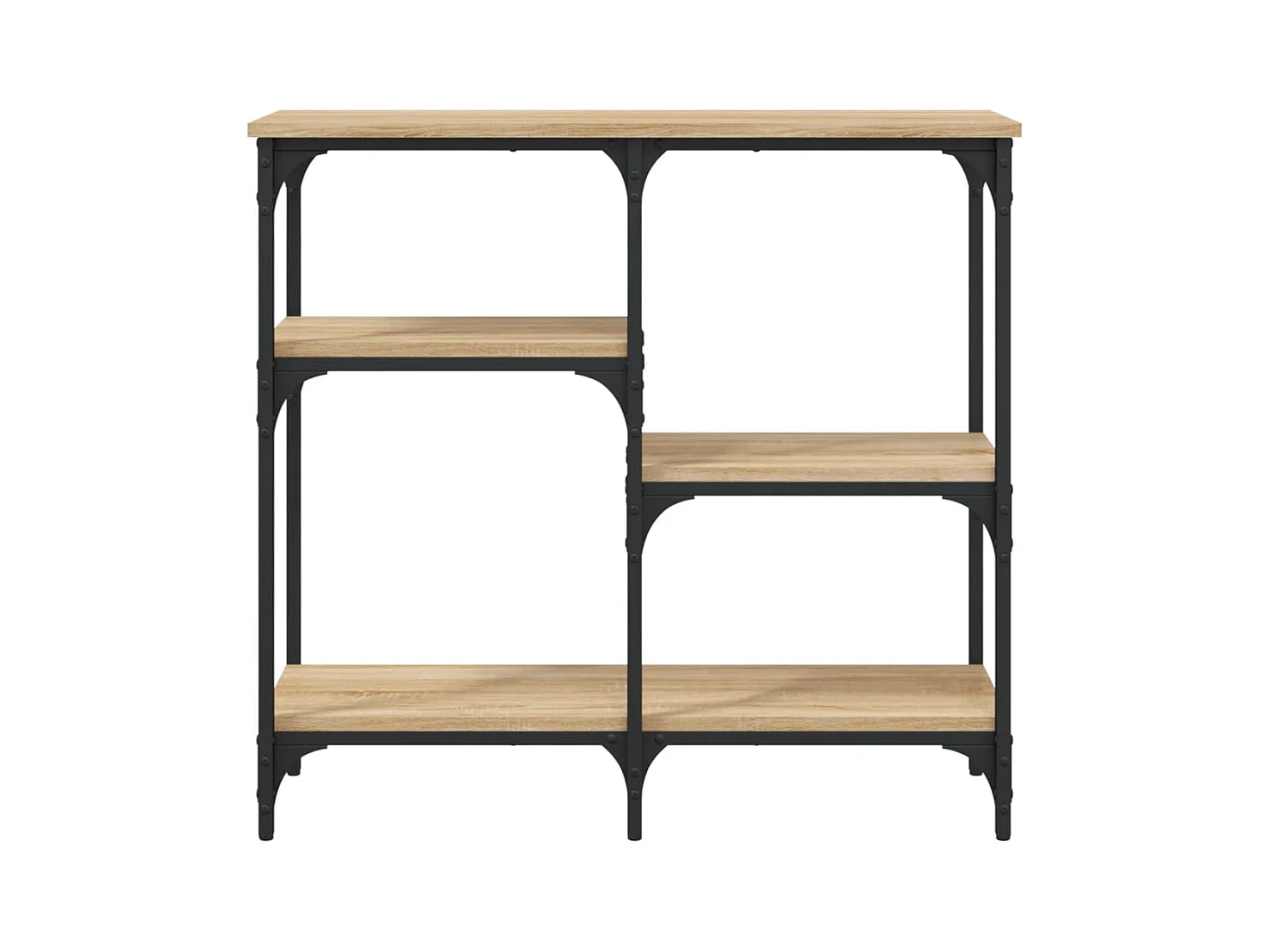 Tavolo consolle in rovere Sonoma 80x29x75 cm in legno ingegnerizzato