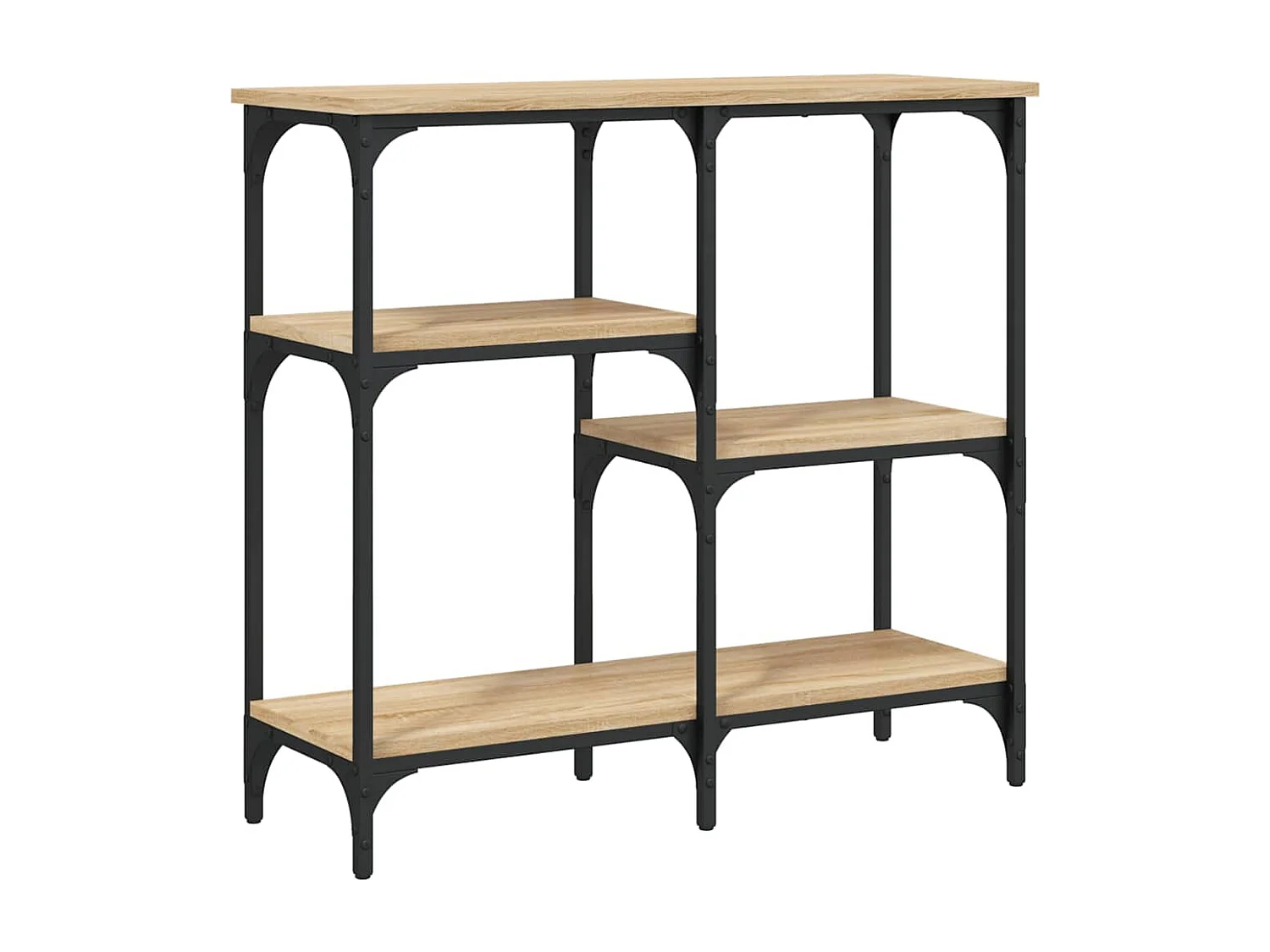 Sonoma eiken consoletafel 80x29x75 cm bewerkt hout