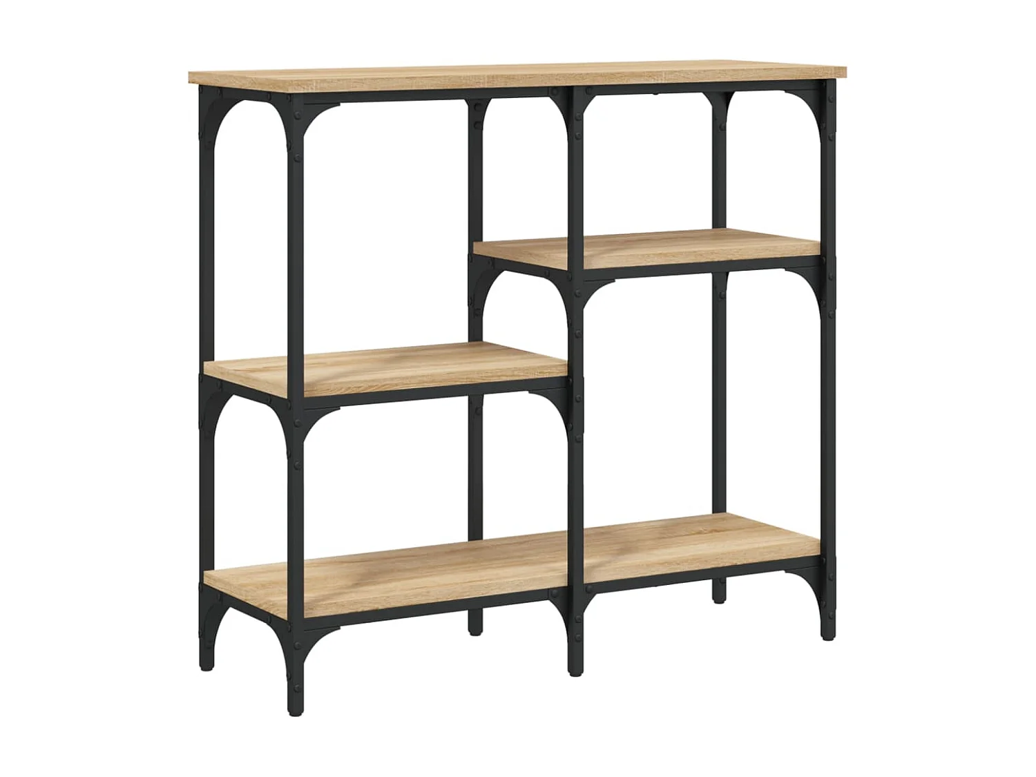 Sonoma eiken consoletafel 80x29x75 cm bewerkt hout