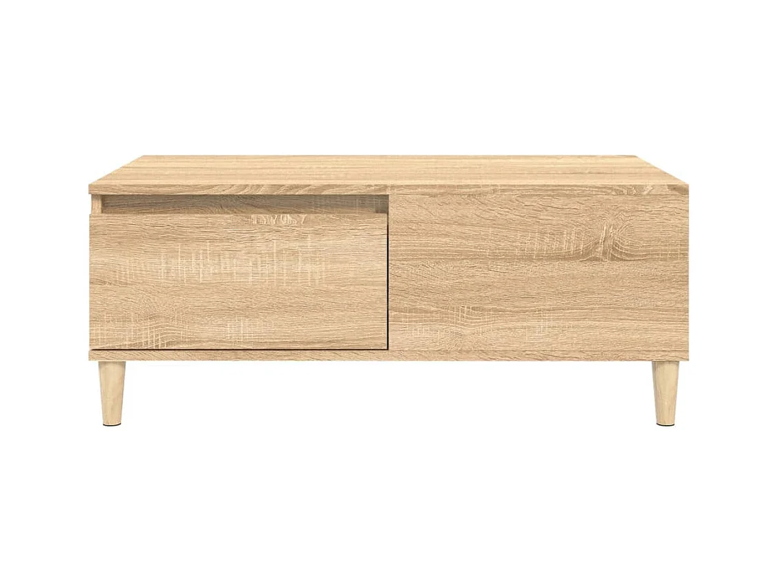 Mesa de centro de roble Sonoma 90x50x36,5 cm Madera de ingeniería