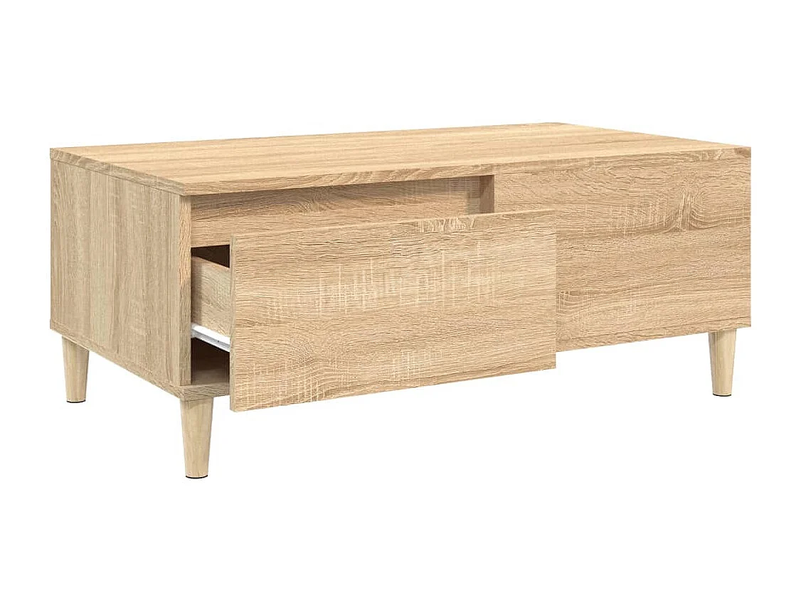 Table basse Chêne sonoma 90x50x36,5 cm Bois d'ingénierie