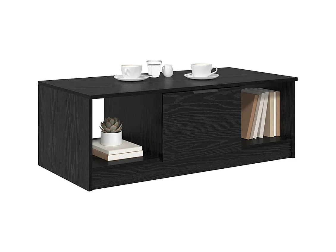 Table basse Chêne noir 100 x 50 x 36 cm Bois d'ingénierie