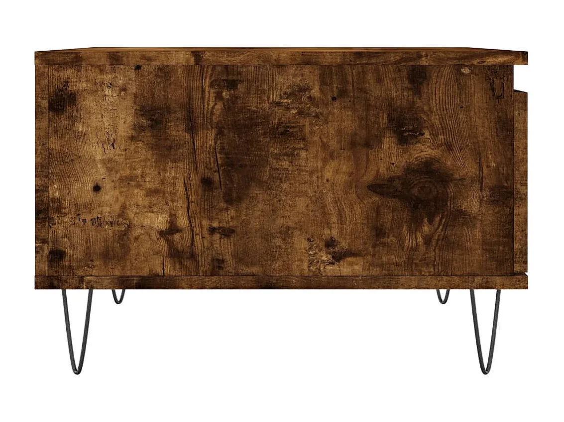 Couchtisch aus geräucherter Eiche, 55 x 55 x 36,5 cm, Holzwerkstoff