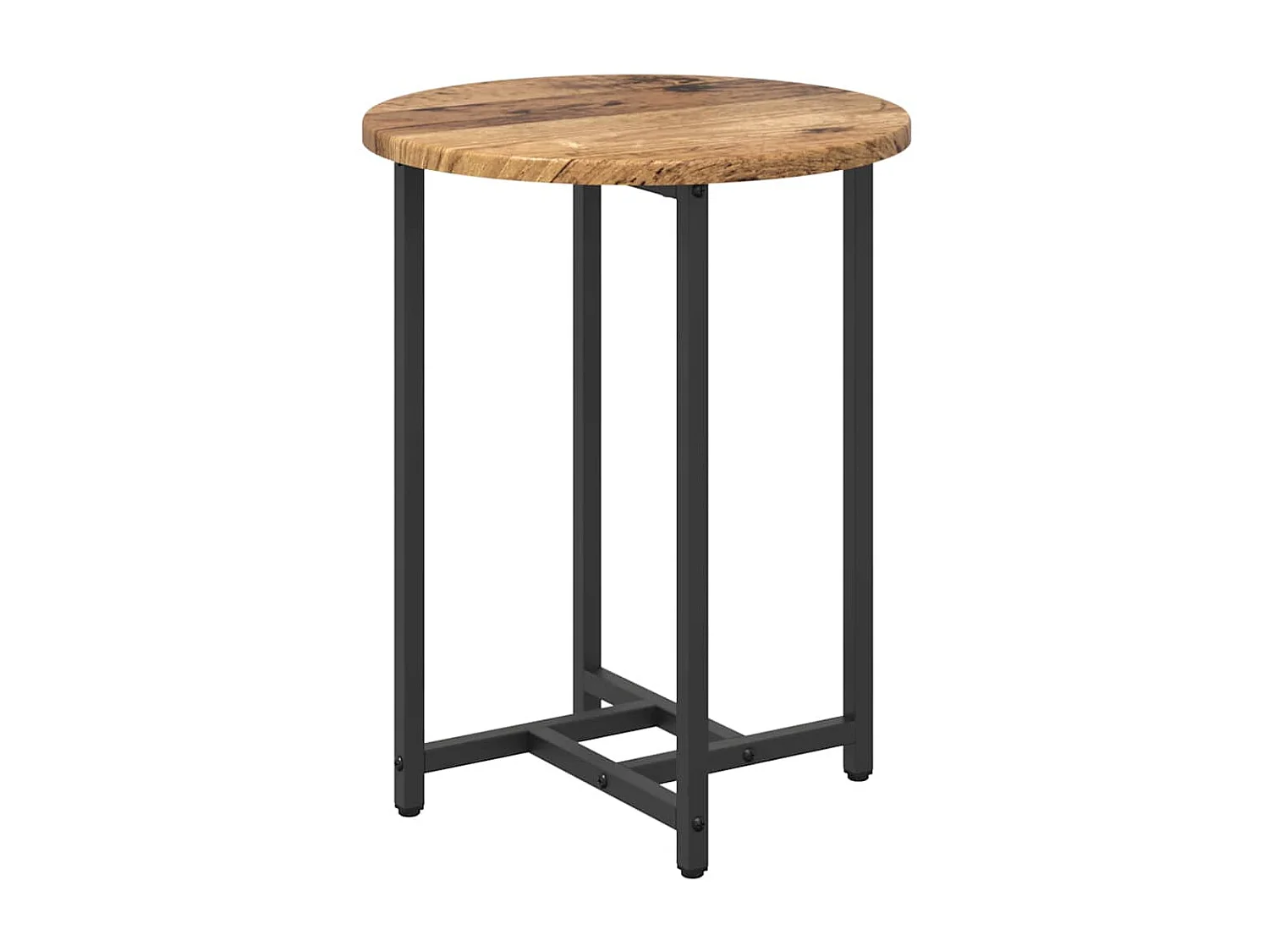 Ensemble de tables d'appoint 2 pcs Bois ancien et noir
