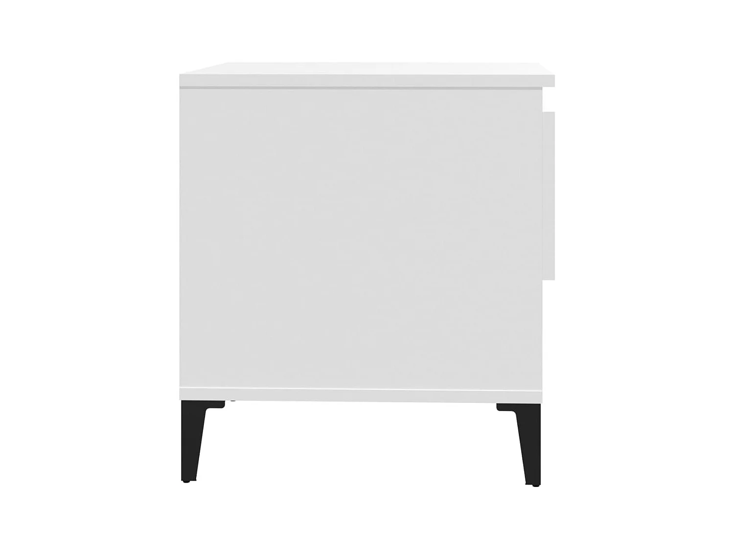 Table d'appoint Blanc 50x46x50 cm Bois d’ingénierie