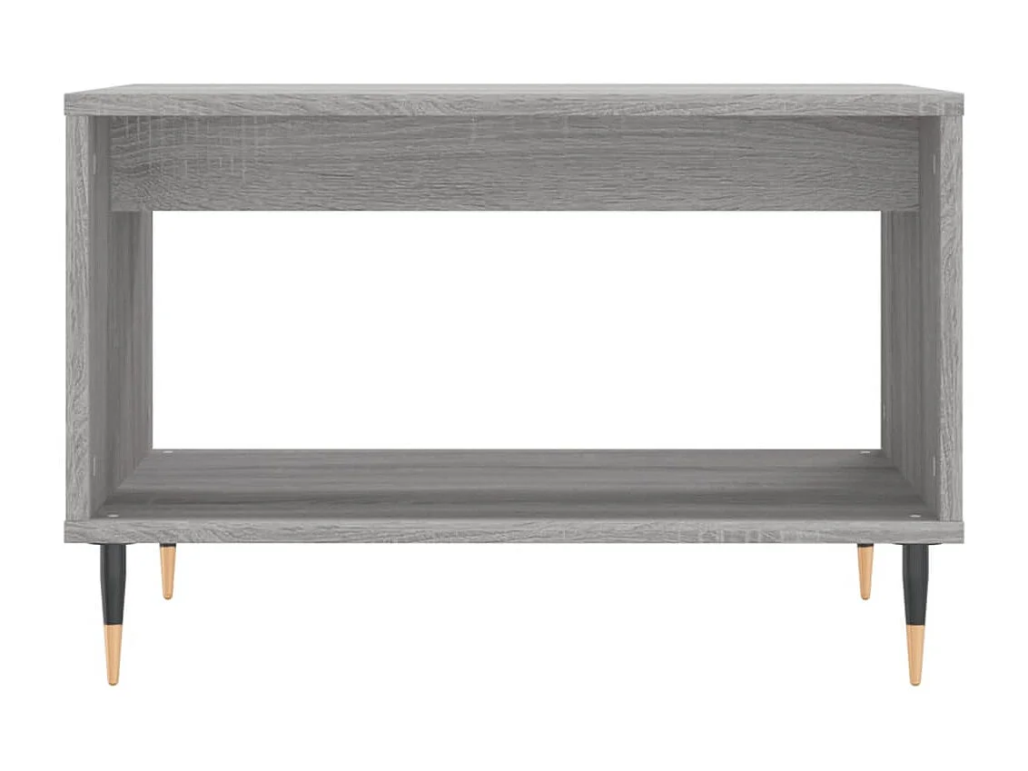 Tavolino Sonoma grigio 60x50x40 cm in legno ingegnerizzato