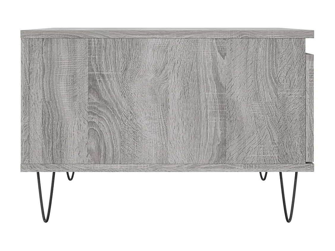 Mesa de centro Sonoma gris 55x55x36,5 cm madera de ingeniería