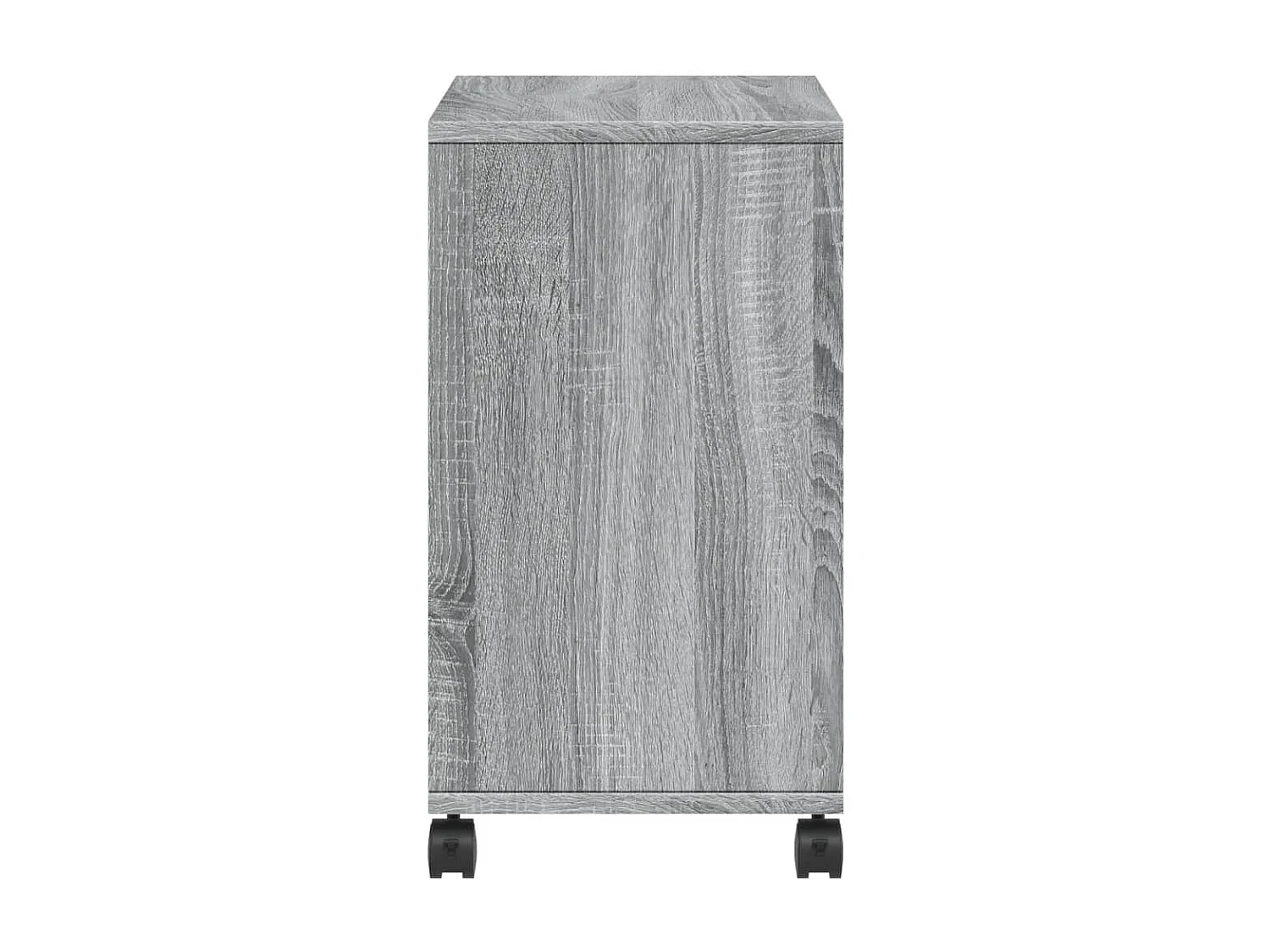 Sonoma Gray Engineered Wood bijzettafel met wielen