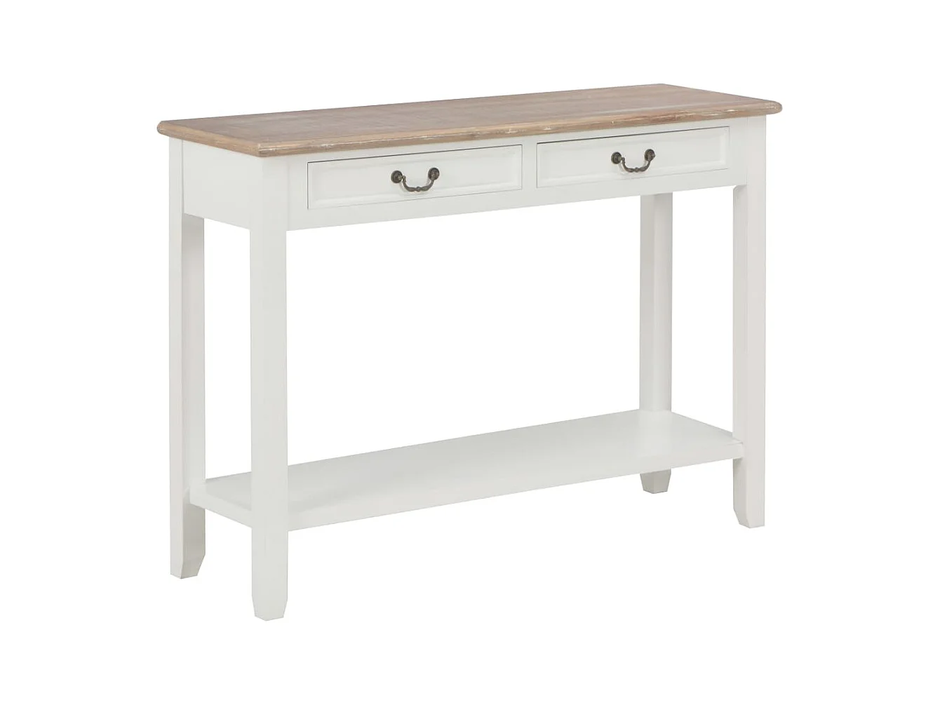 Table console Blanc 110x35x80 cm Bois