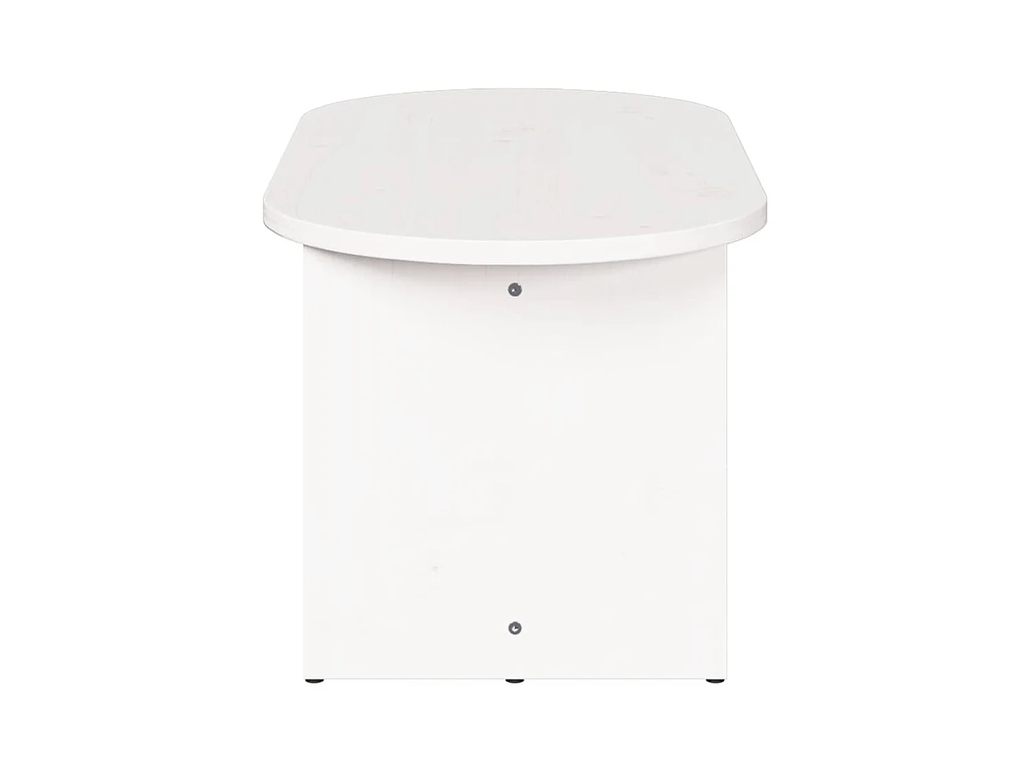 Tavolino da caffè Bianco 80 x 39,5 x 35 cm Legno massello di pino