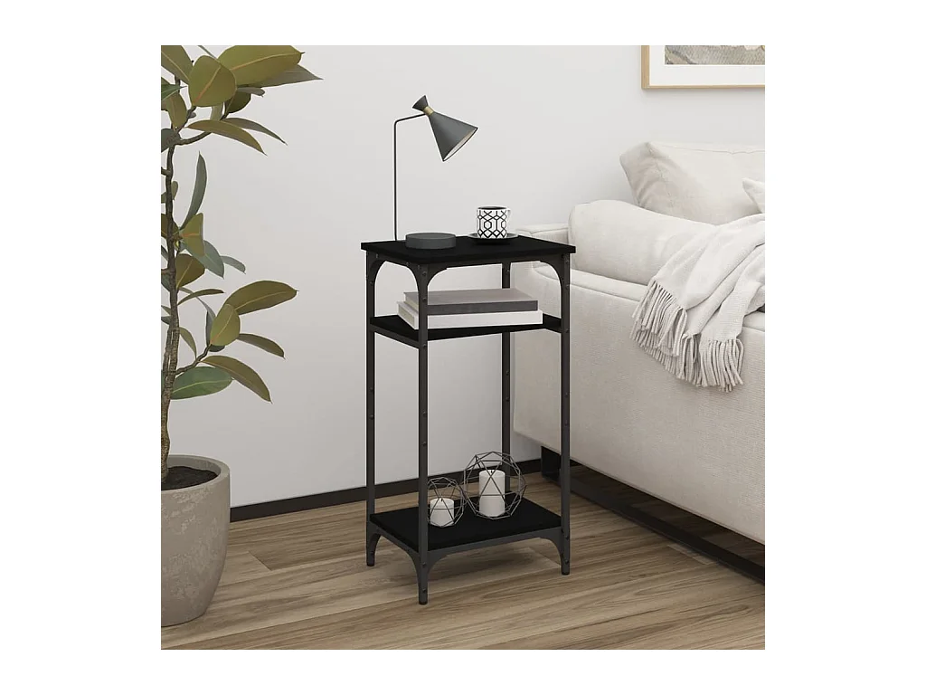 Table d'appoint Noir 40x30x75 cm Bois d'ingénierie