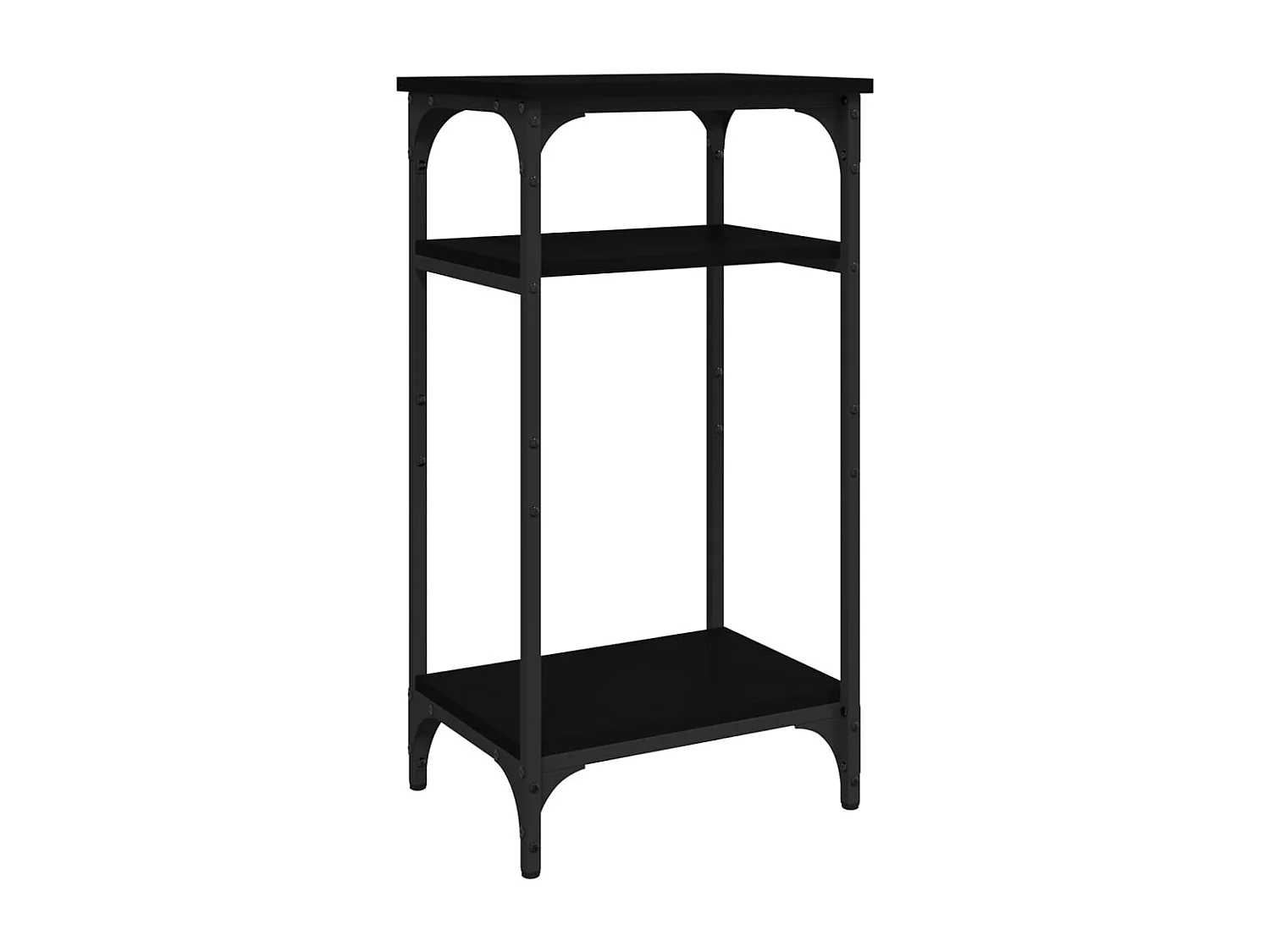 Tavolino laterale Nero 40x30x75 cm Legno ingegnerizzato