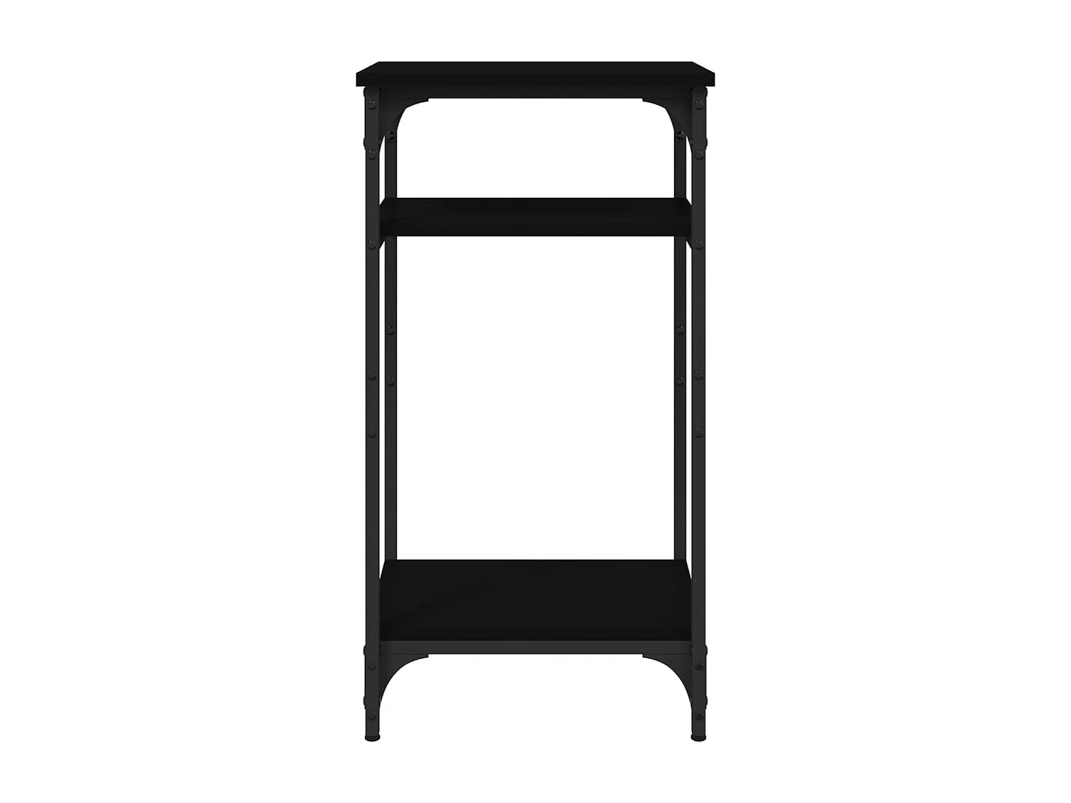 Tavolino laterale Nero 40x30x75 cm Legno ingegnerizzato