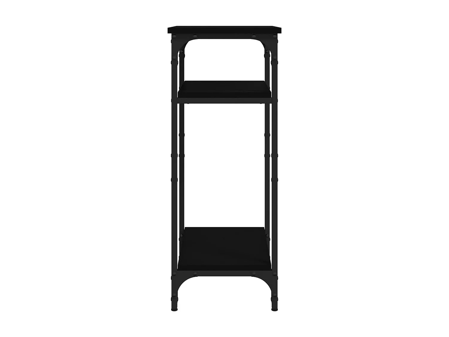 Tavolino laterale Nero 40x30x75 cm Legno ingegnerizzato