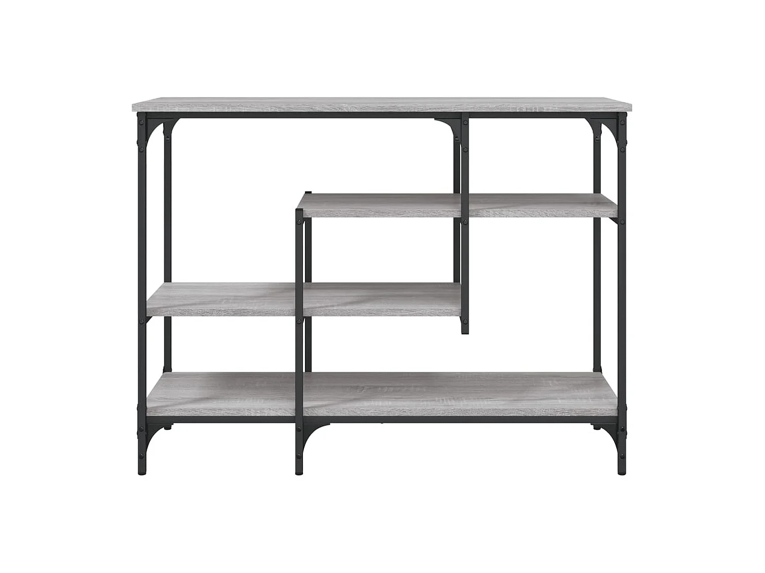 Consoletafel met planken Sonoma grijs 100x35x75 cm