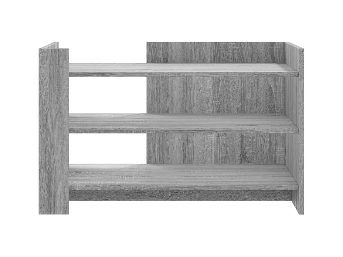 Mesa de centro Sonoma gris 80x50x50 cm madera de ingeniería