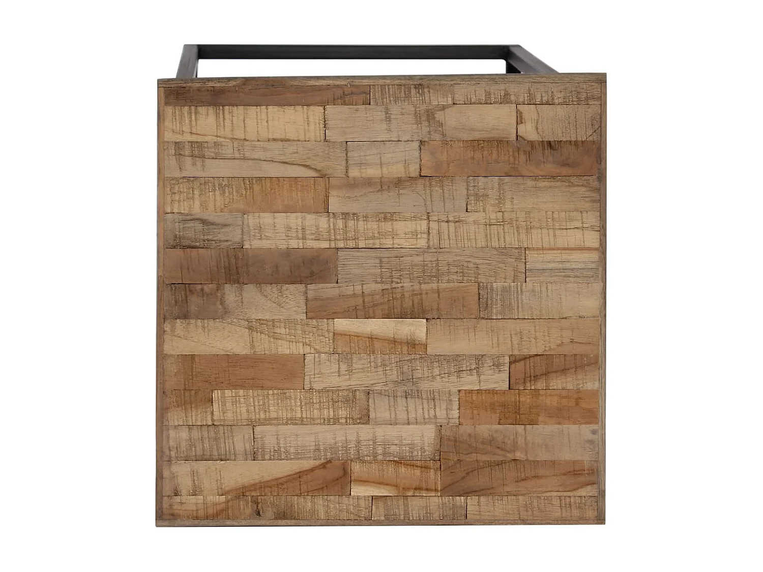 3-delige plantentafelset, gerecycled teakhout