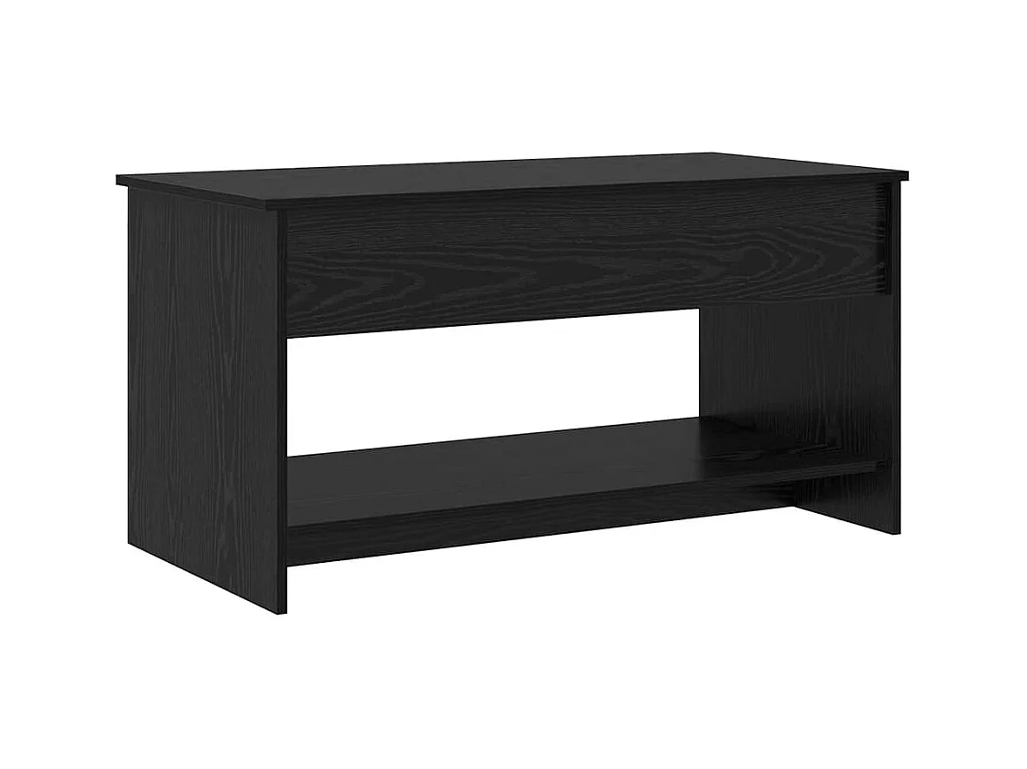 Table basse Chêne noir 102 x 50 x 52.5 cm Bois d'ingénierie