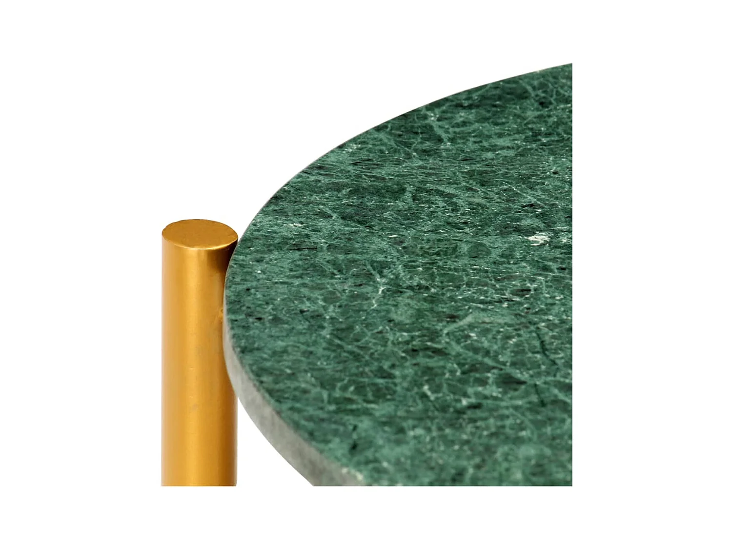 Table basse Vert 60x60x35 cm Pierre véritable et texture marbre