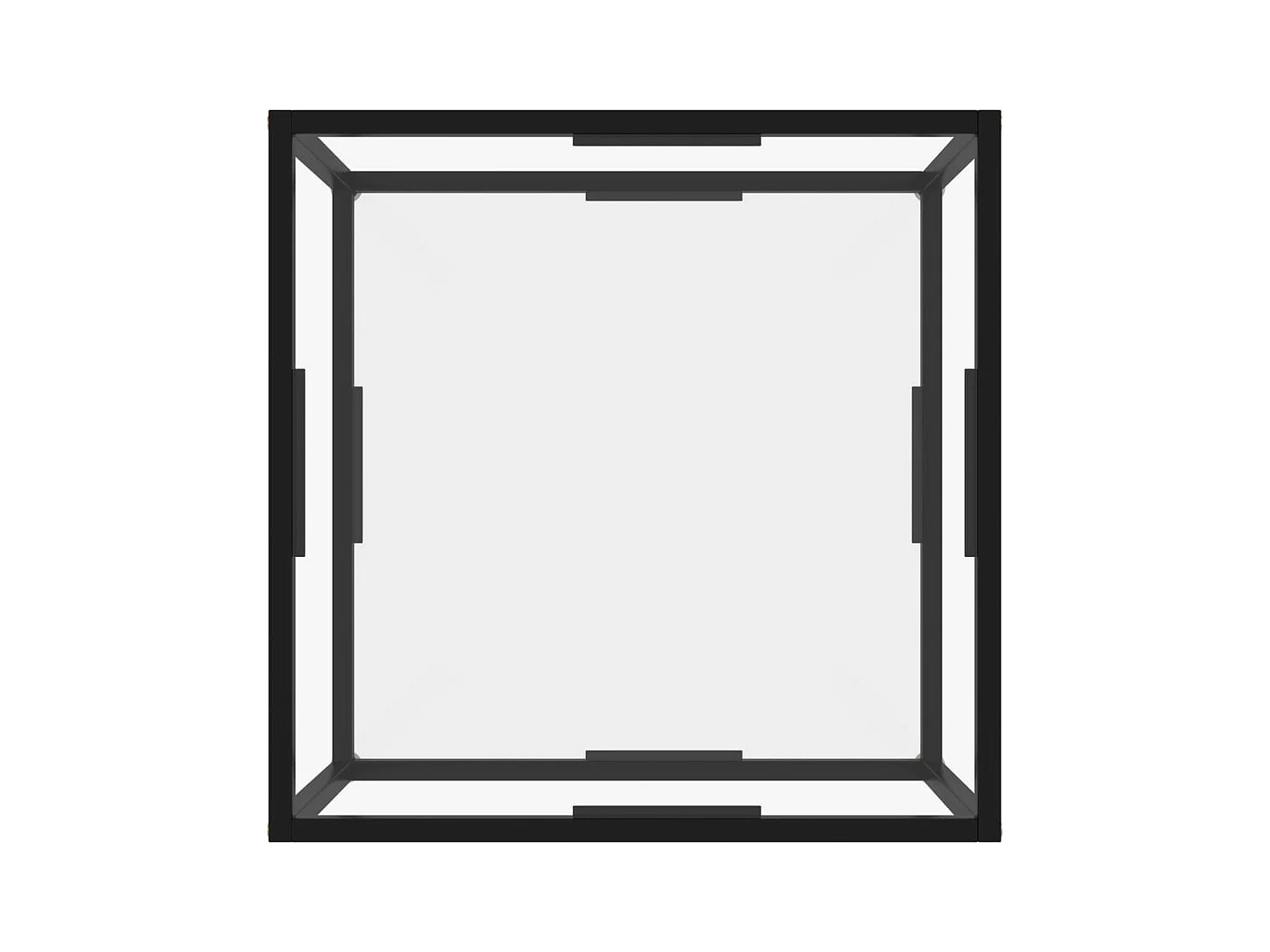 Transparante salontafel 60x60x35 cm Gehard glas