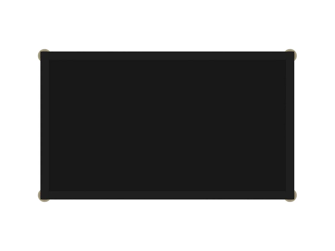 Consoletafel Zwart 60x35x75 cm Gehard glas