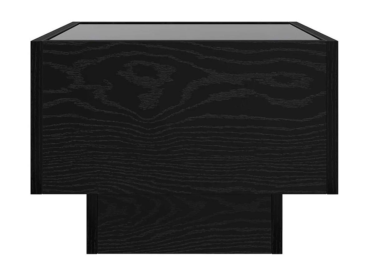 Tavolino da caffè Rovere nero 40 x 40 x 30 cm Legno ingegnerizzato