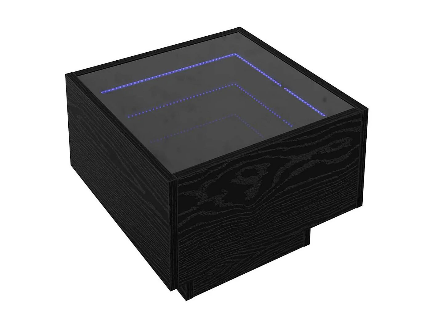 Tavolino da caffè Rovere nero 40 x 40 x 30 cm Legno ingegnerizzato