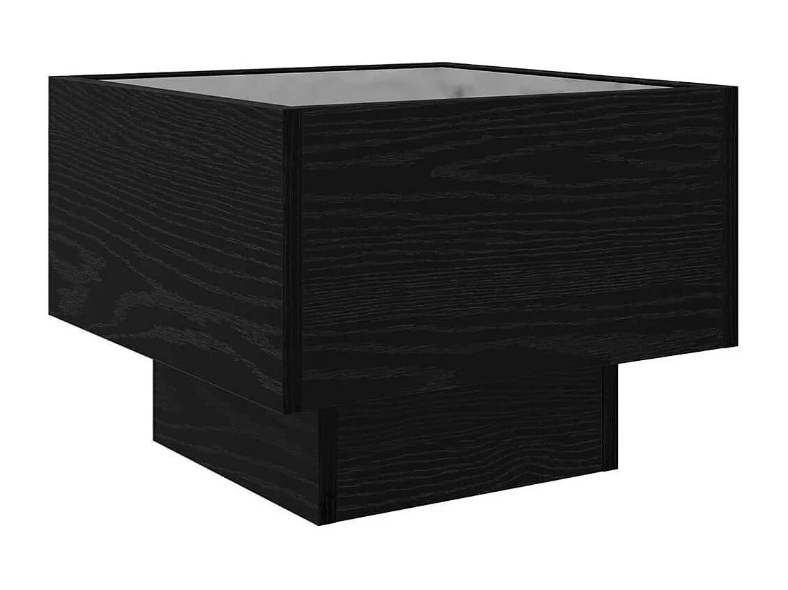 Tavolino da caffè Rovere nero 40 x 40 x 30 cm Legno ingegnerizzato