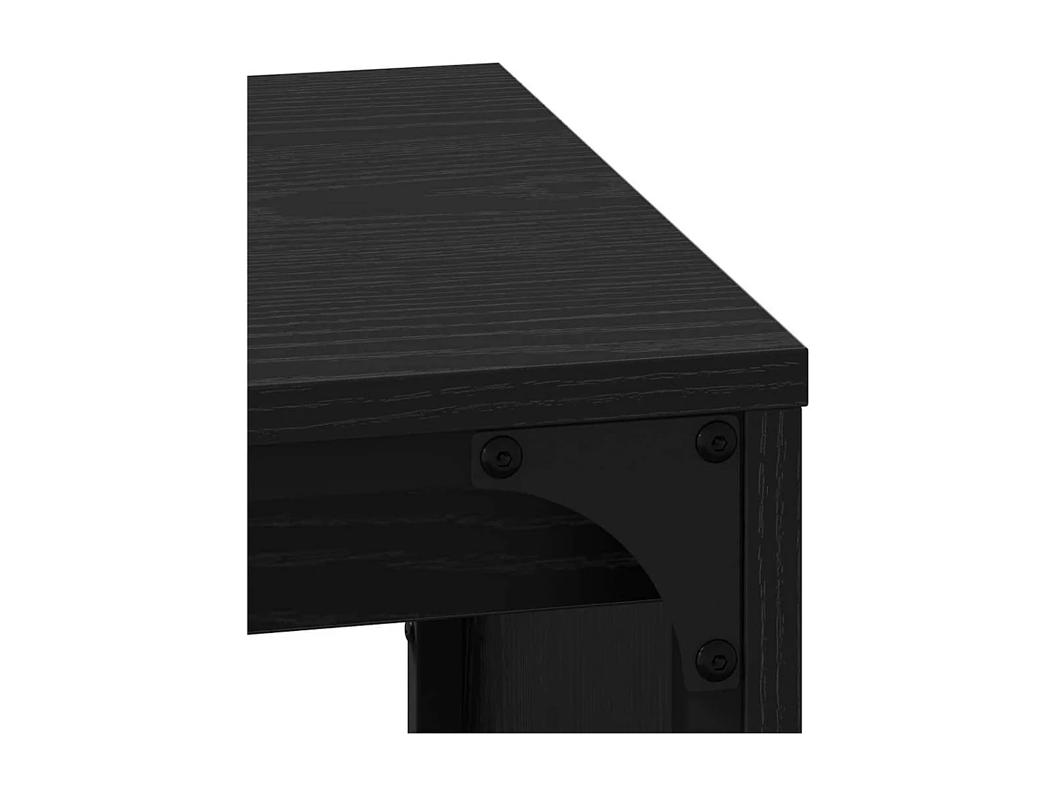 Table basse gigogne 3 pcs Chêne noir 60 x 35 x 56 cm