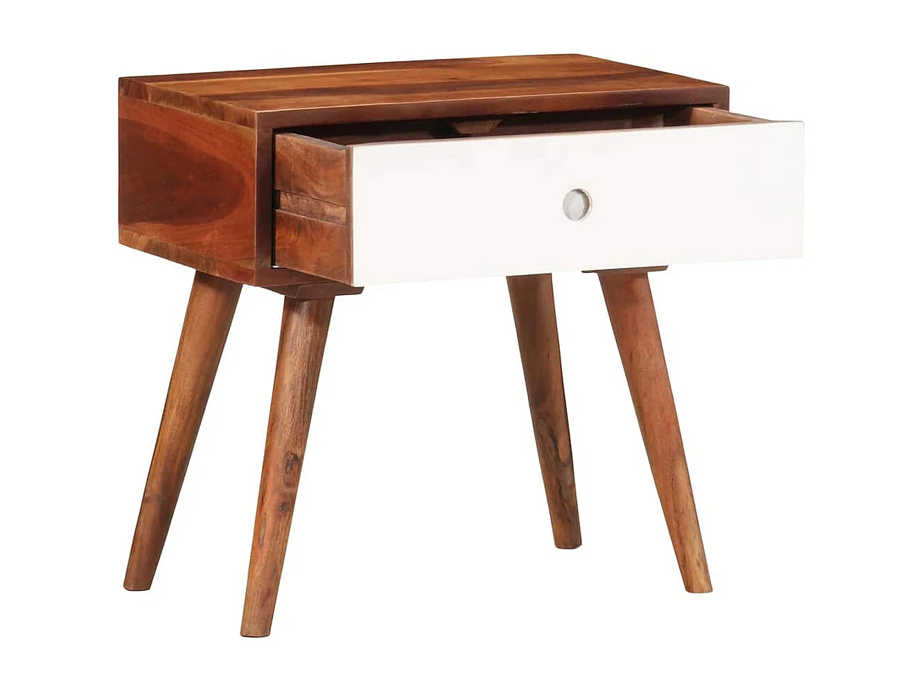 Table d'appoint 45x30x45 cm bois massif d'acacia