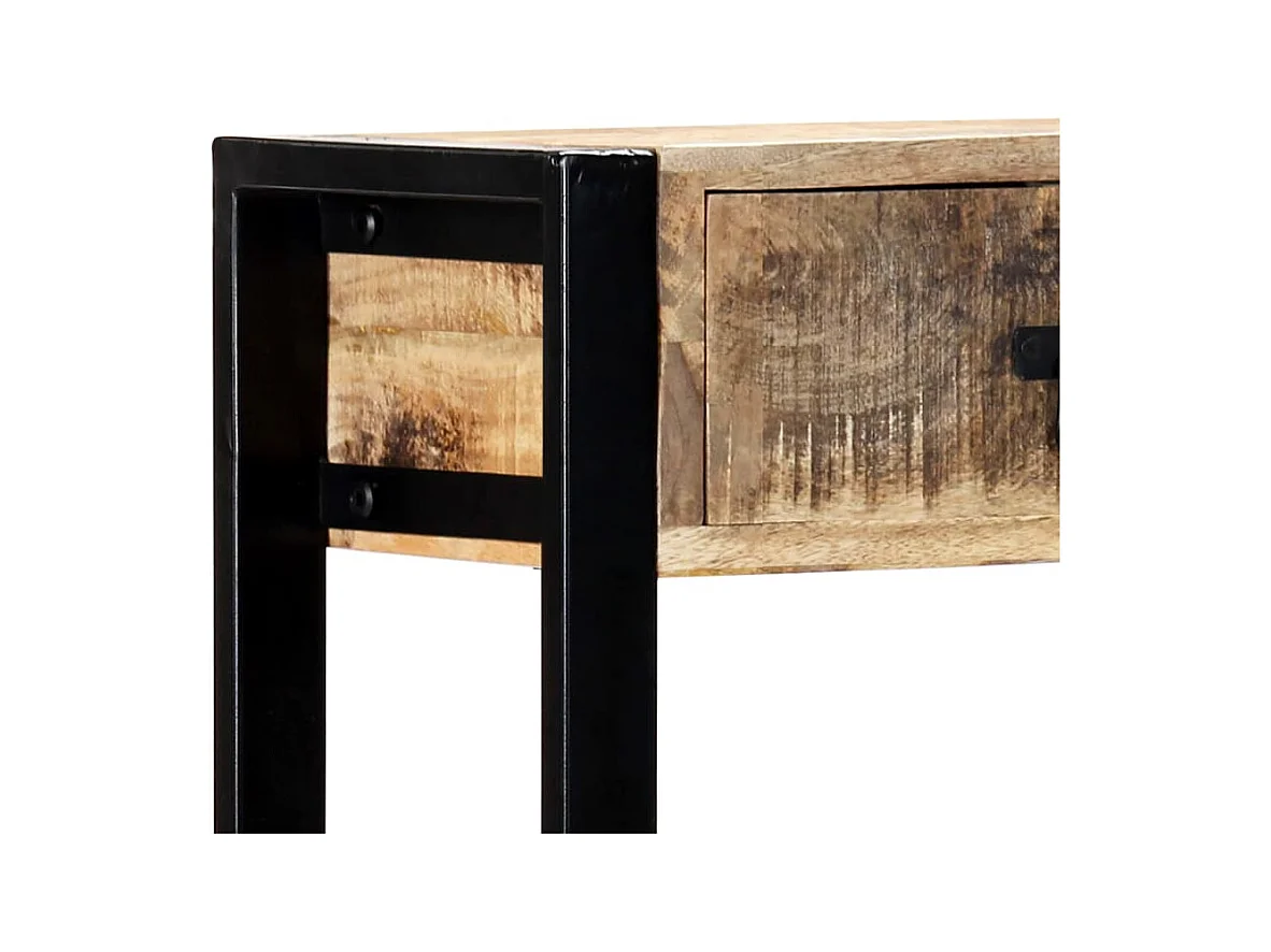 Consoletafel 90 x 30 x 75 cm Massief mangohout